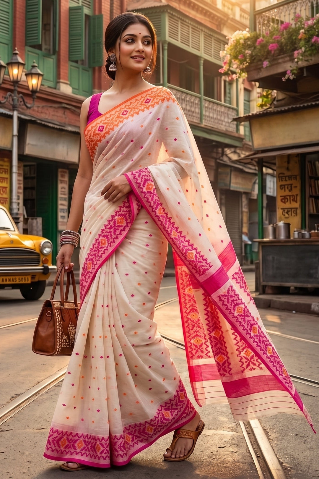 Nakshabithi Semi Tussar Silk Saree