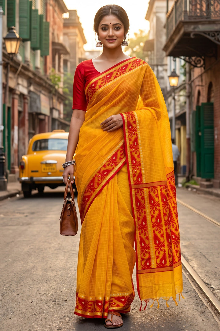 Prothom Boishakh(প্রথম বৈশাখ) Premium Kota Jamdani Saree