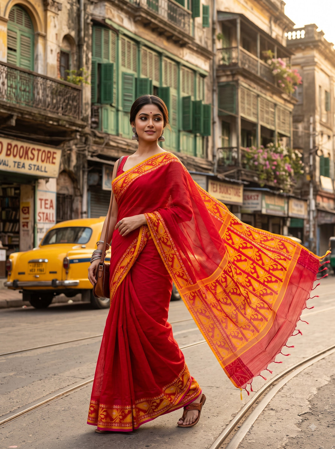 Prothom Boishakh(প্রথম বৈশাখ) Premium Kota Jamdani Saree