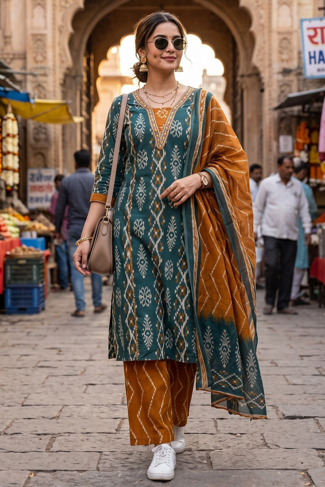 Styled to Perfection - Cotton Kurti Set