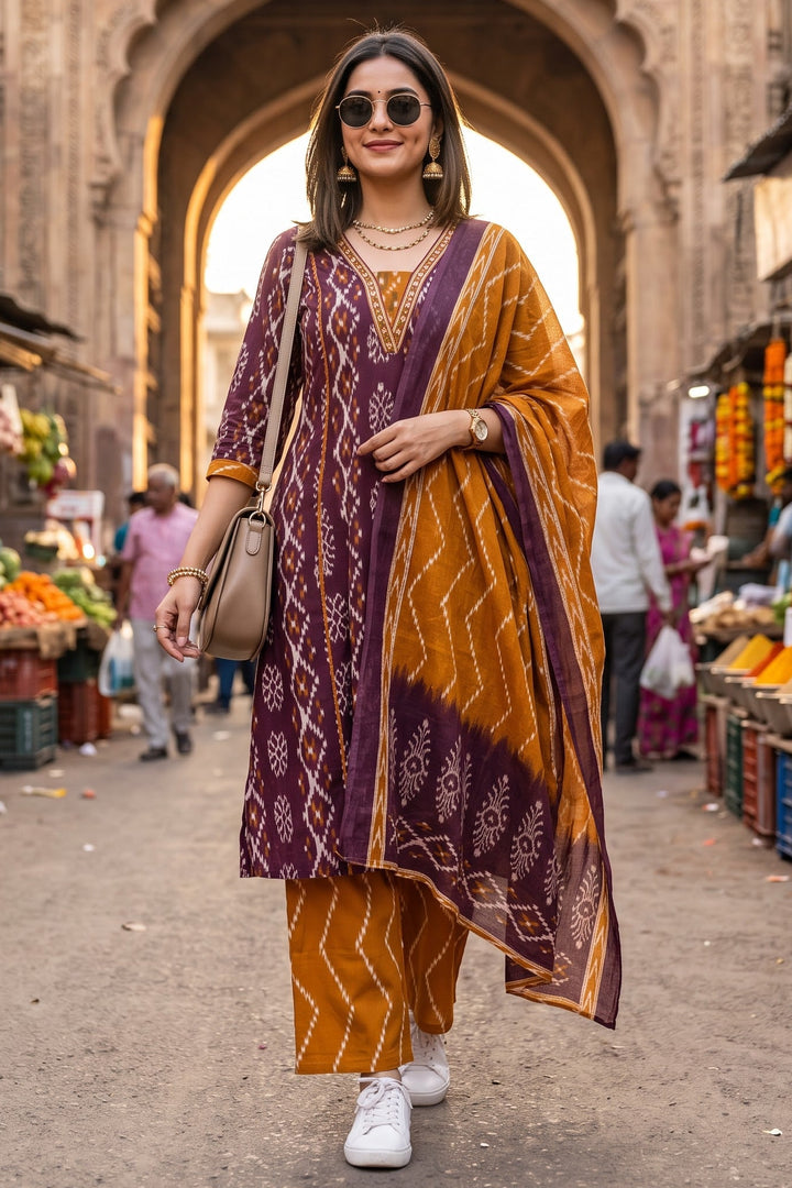 Styled to Perfection - Cotton Kurti Set