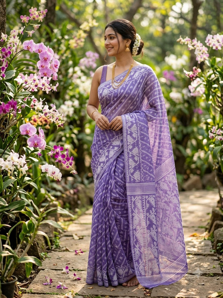 Bangaliyana Jamdani Saree