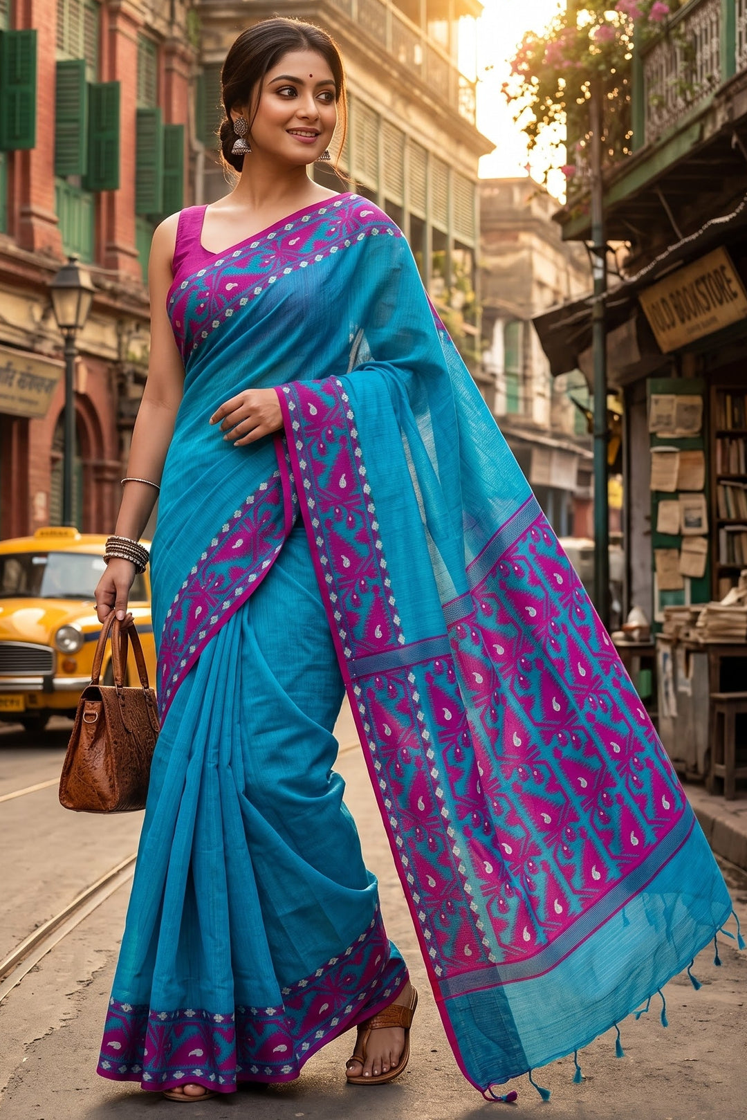 Prothom Boishakh(প্রথম বৈশাখ) Premium Kota Jamdani Saree