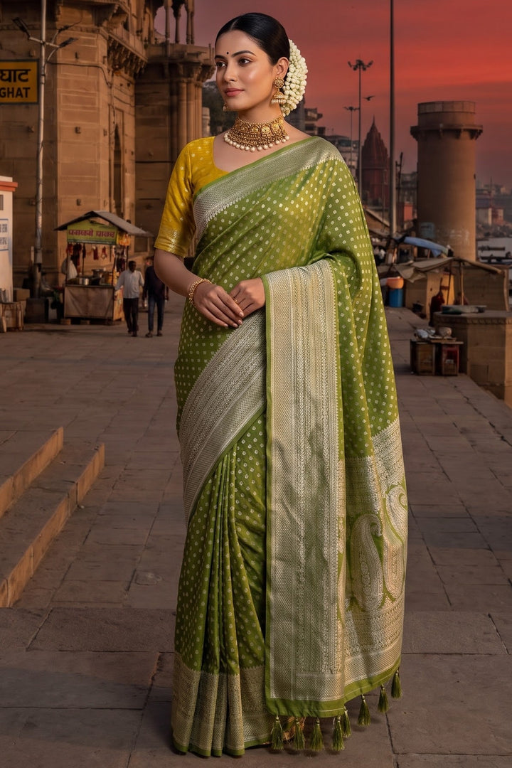 The Queen You Are Crepe Khaddi Silk Saree