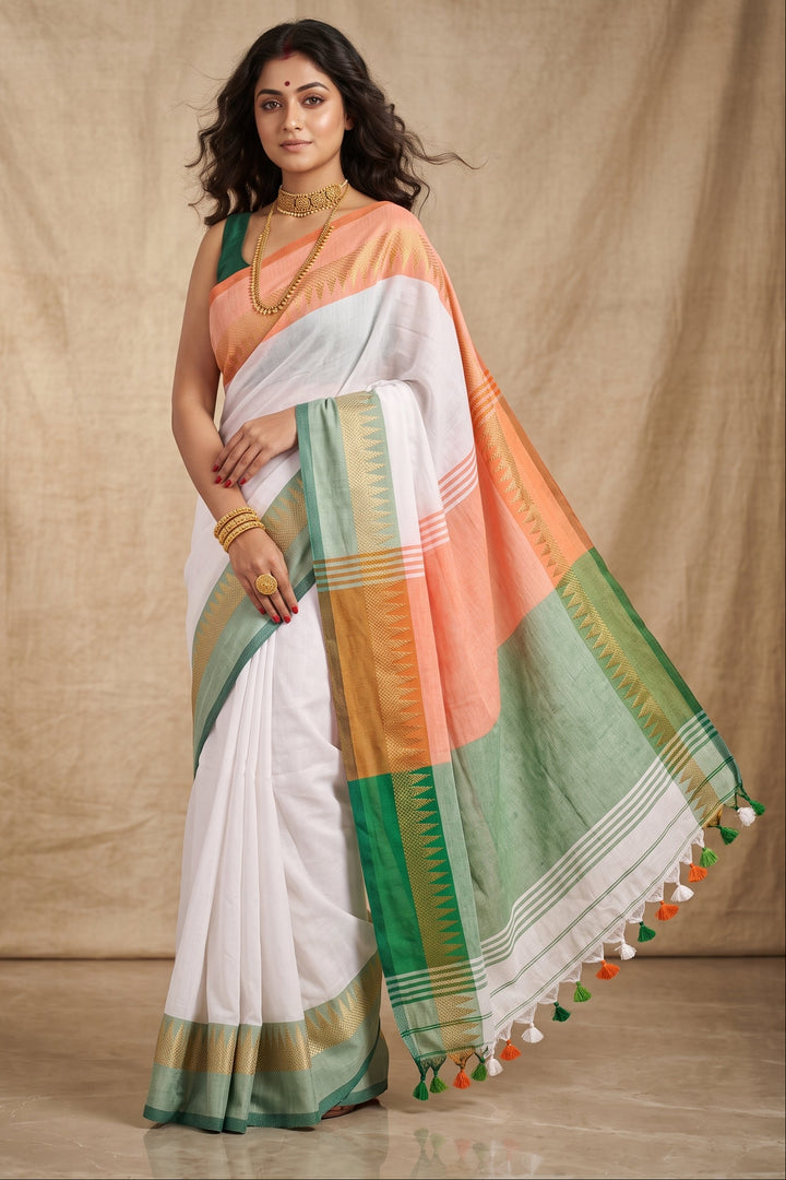 True Indian - Republic Day Special Tricolor Saree