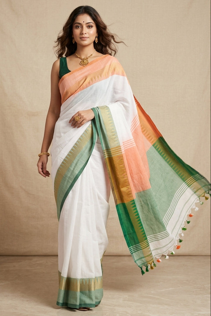 True Indian - Republic Day Special Tricolor Saree