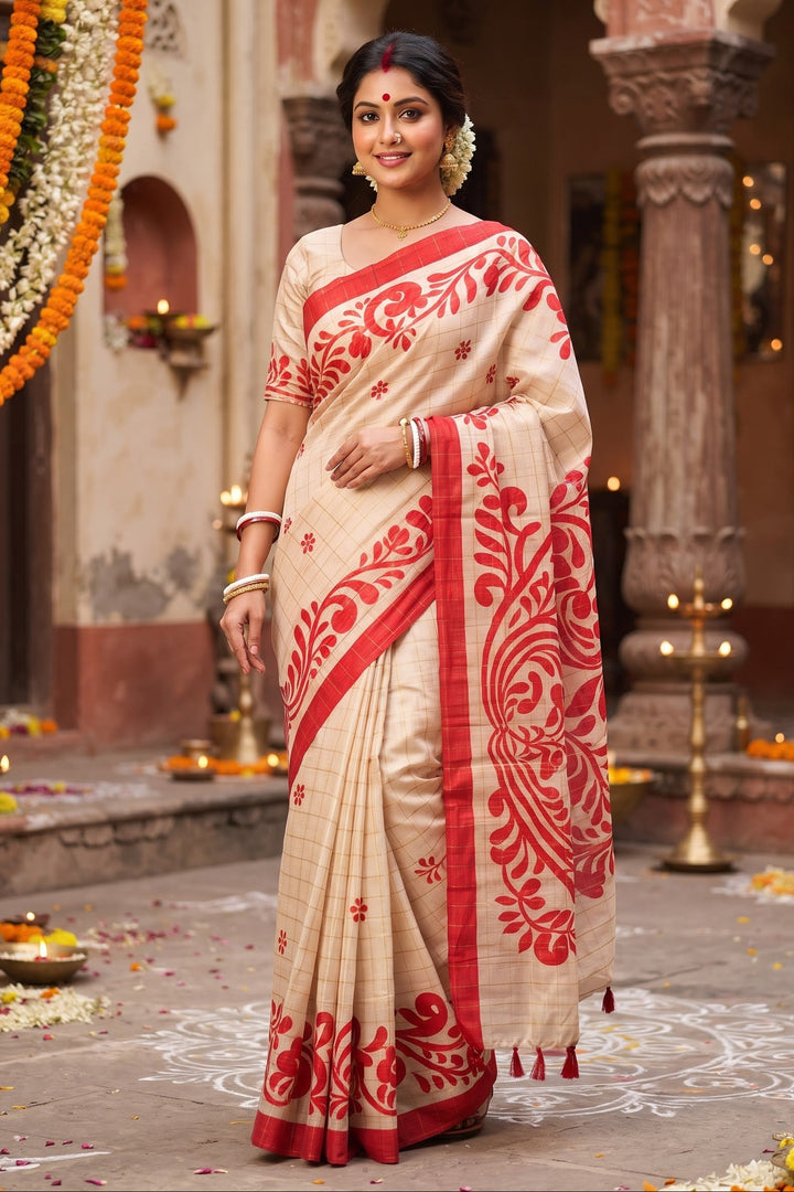 Sucharita -Semi Tussar Silk Saree