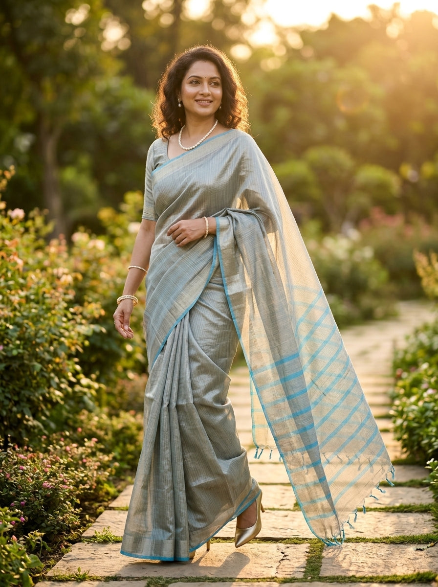Pampering The Tissue Silk Saree