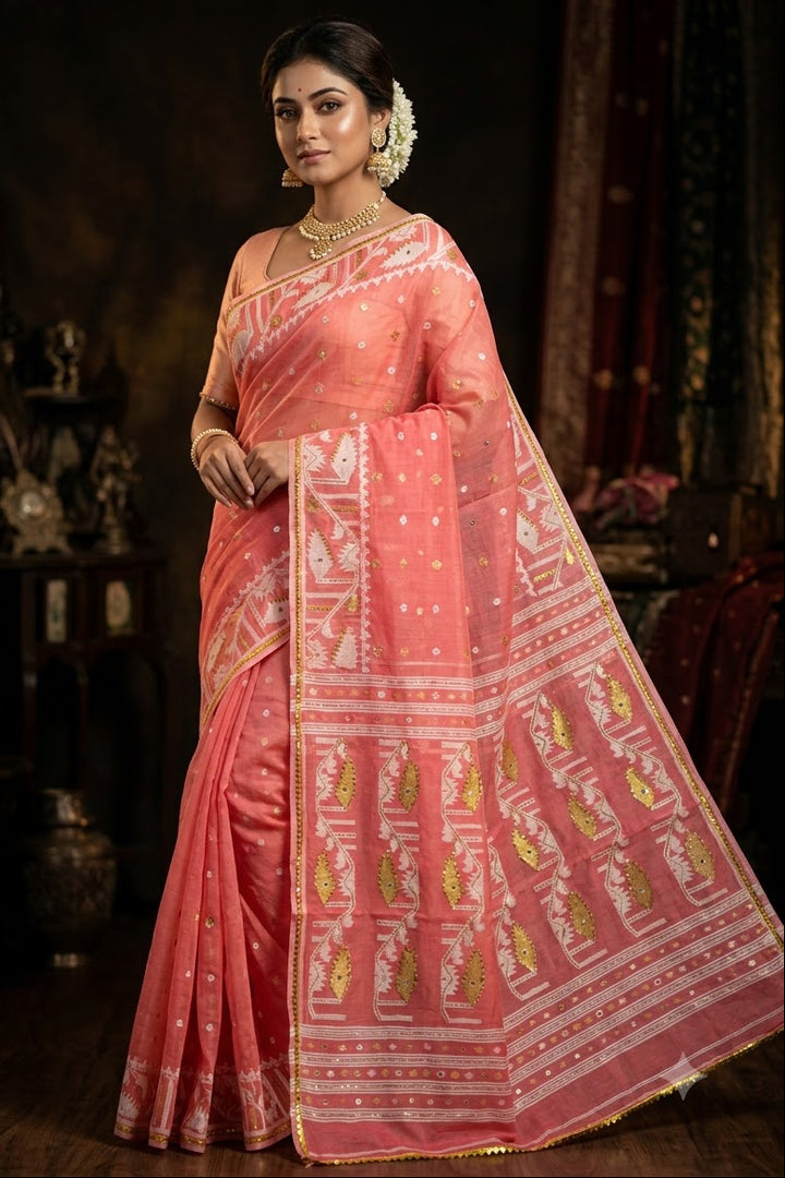 Sonar Alo  Katdana Jamdani Saree