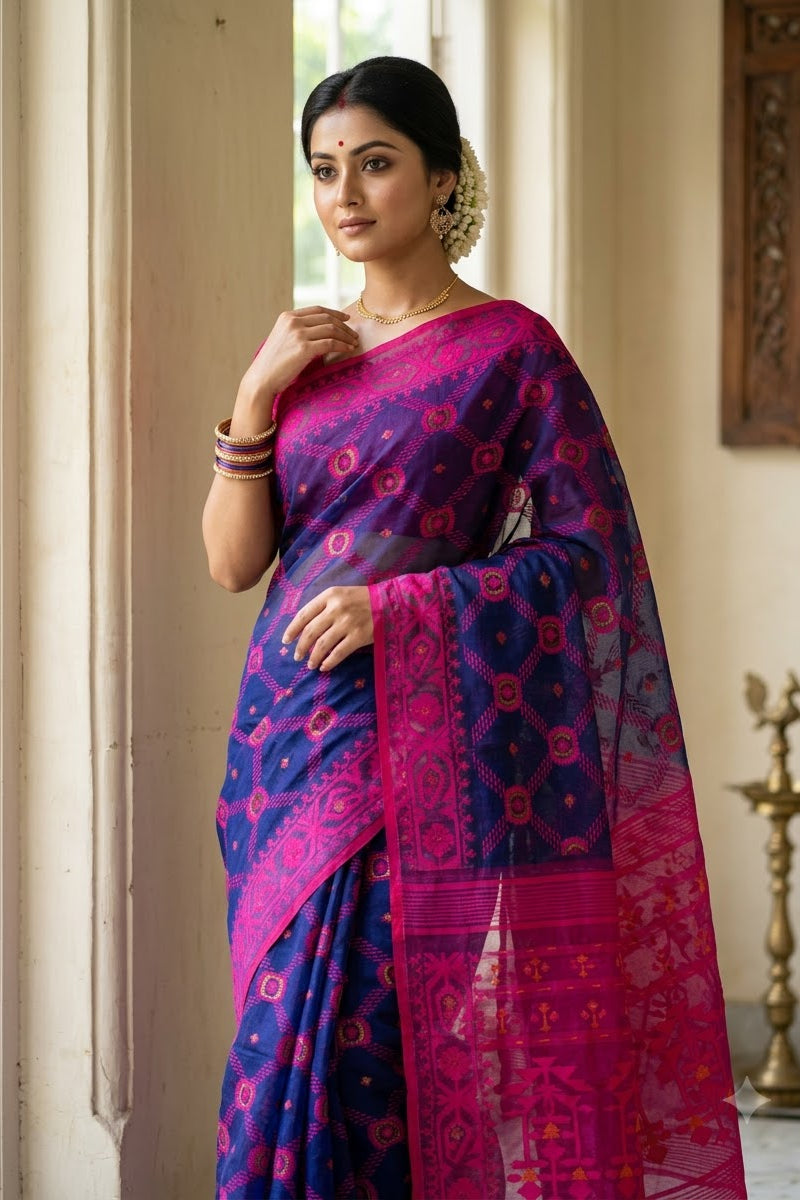 Pujar Shaj Bengal Jamdani Saree