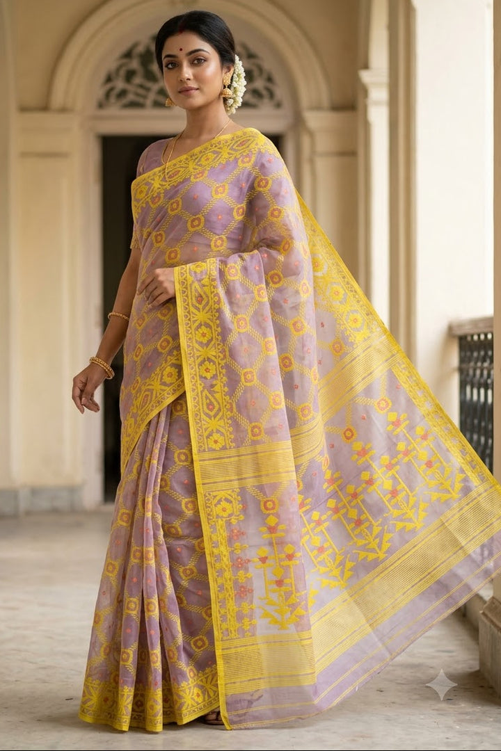 Pujar Shaj Bengal Jamdani Saree
