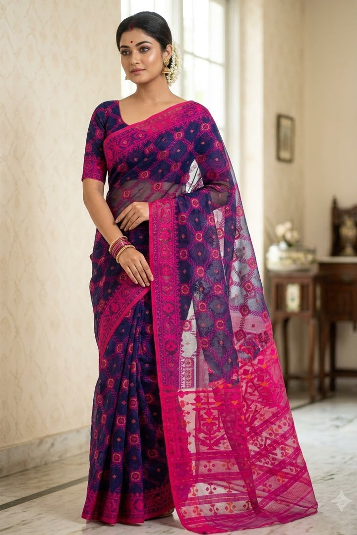 Pujar Shaj Bengal Jamdani Saree