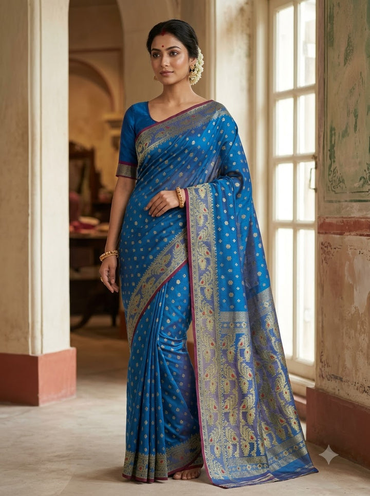 Sharod Shondhya Jamdani Saree