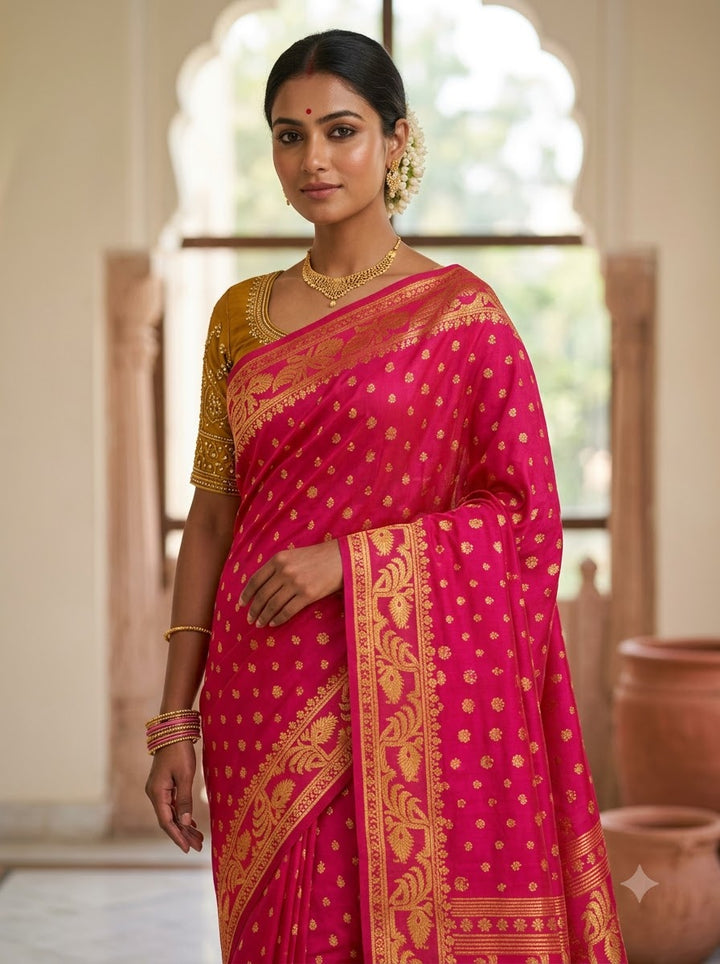 Sharod Shondhya Jamdani Saree