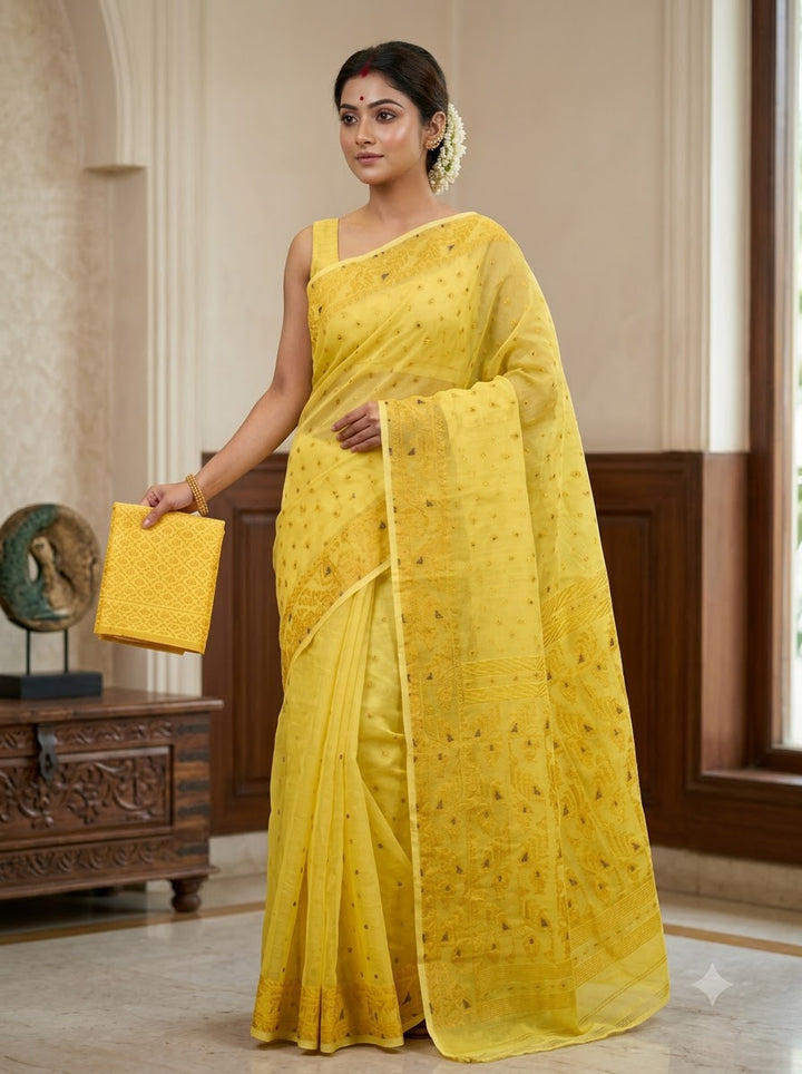 Sharod Shondhya Jamdani Saree