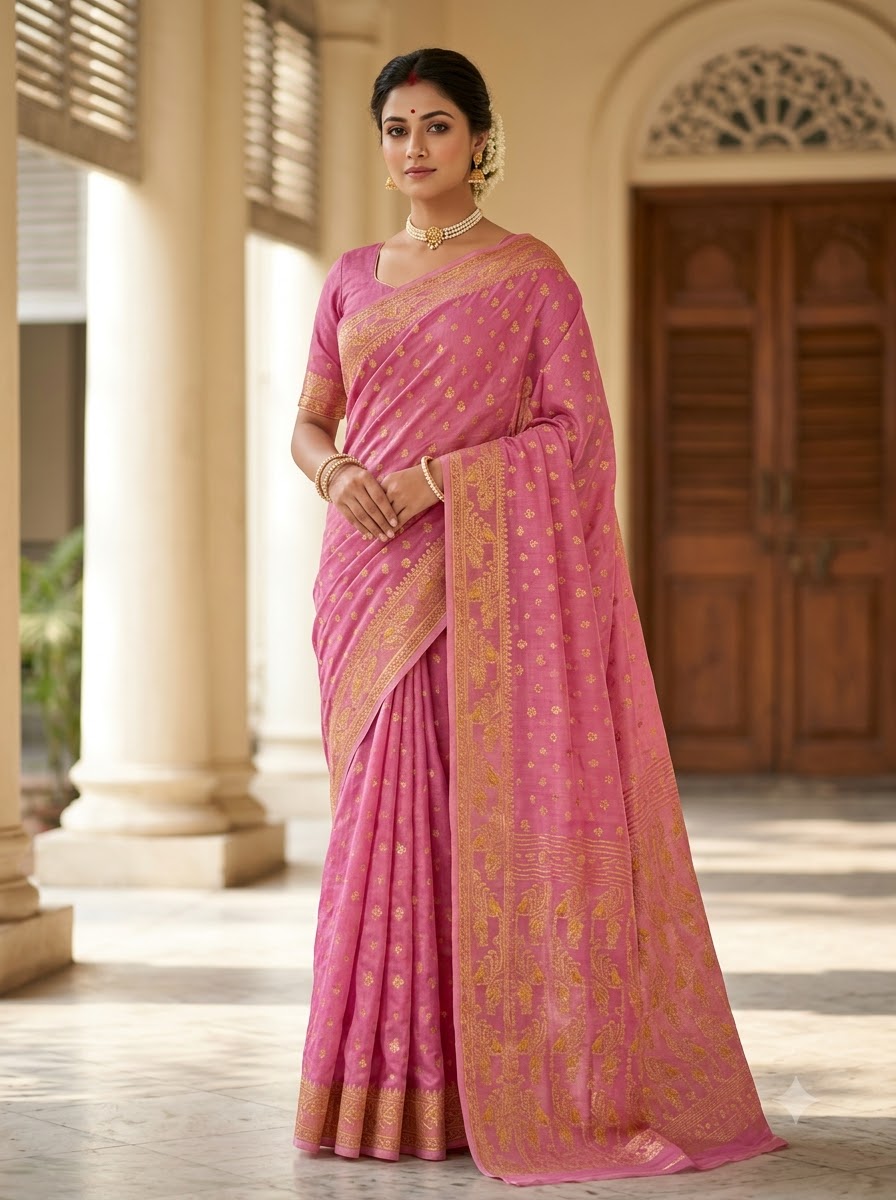 Sharod Shondhya Jamdani Saree