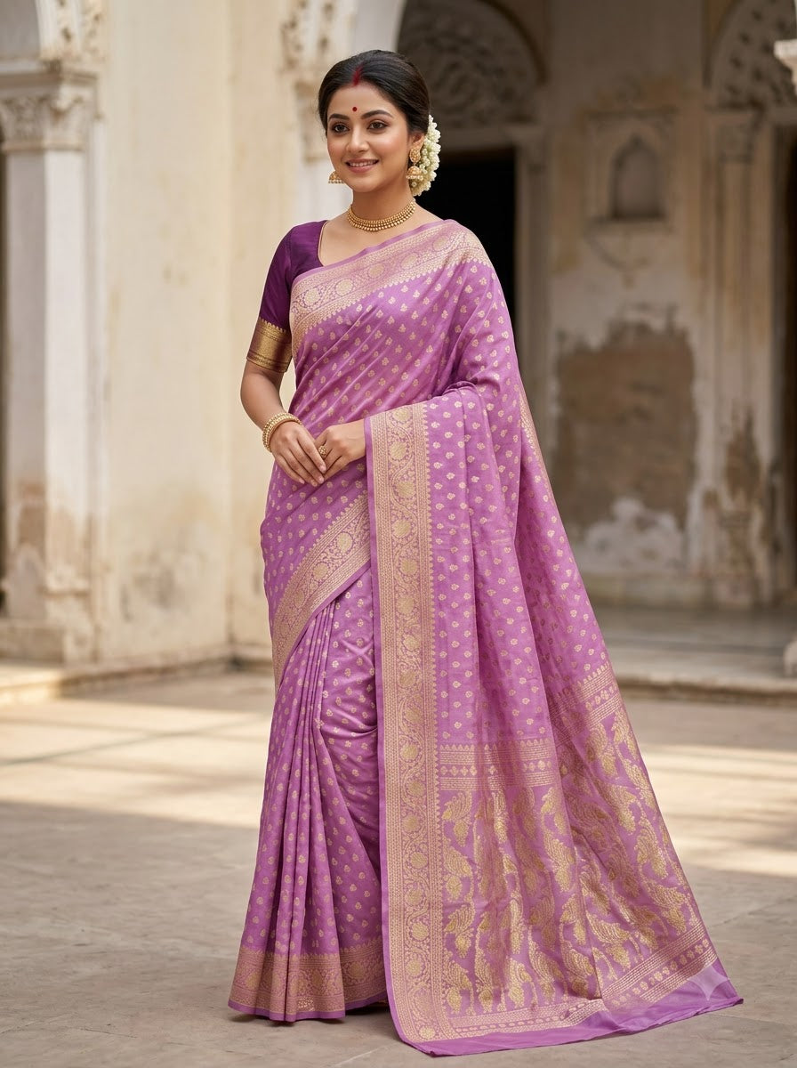 Sharod Shondhya Jamdani Saree