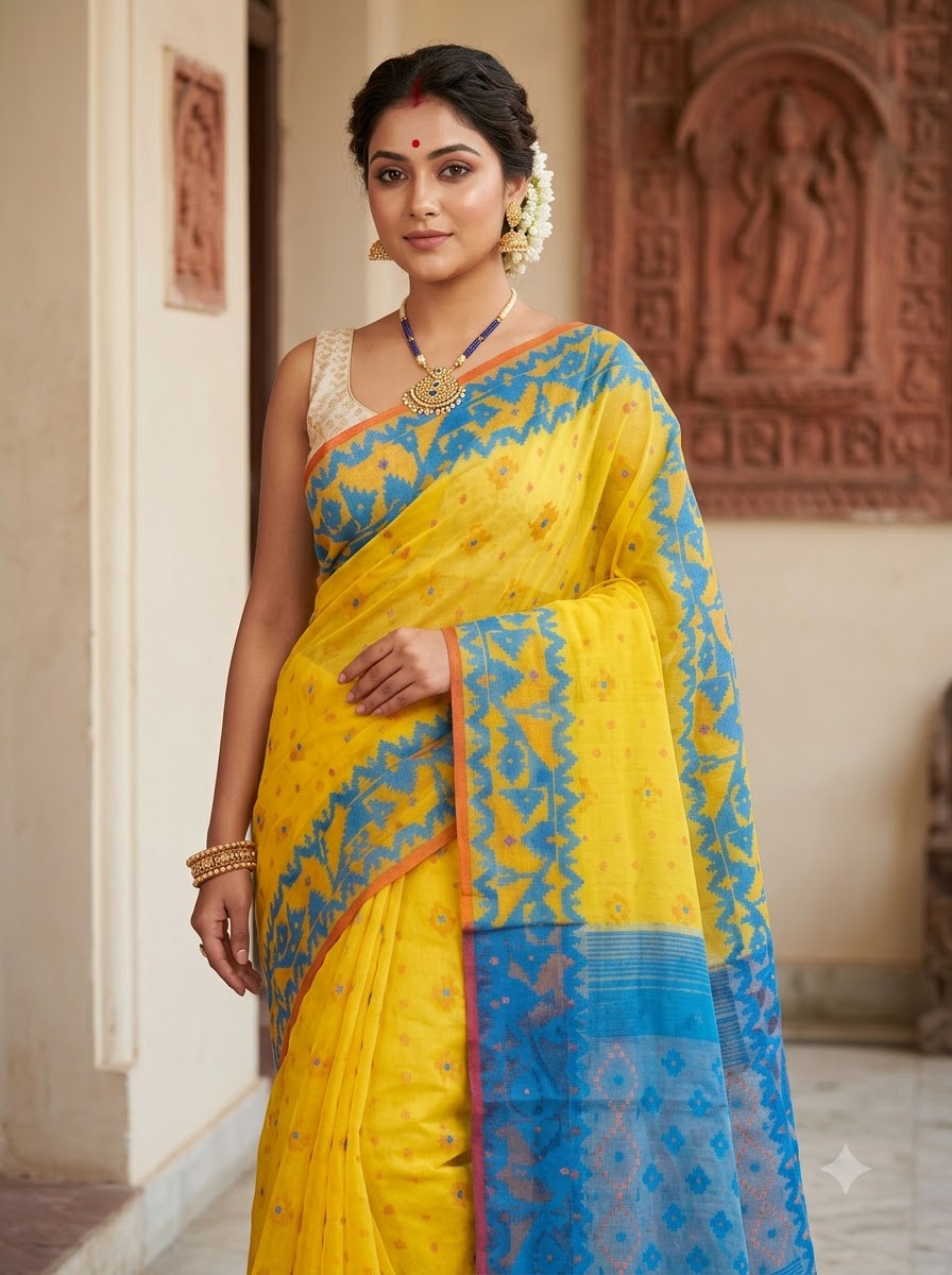 Madhabilata Jamdani Saree