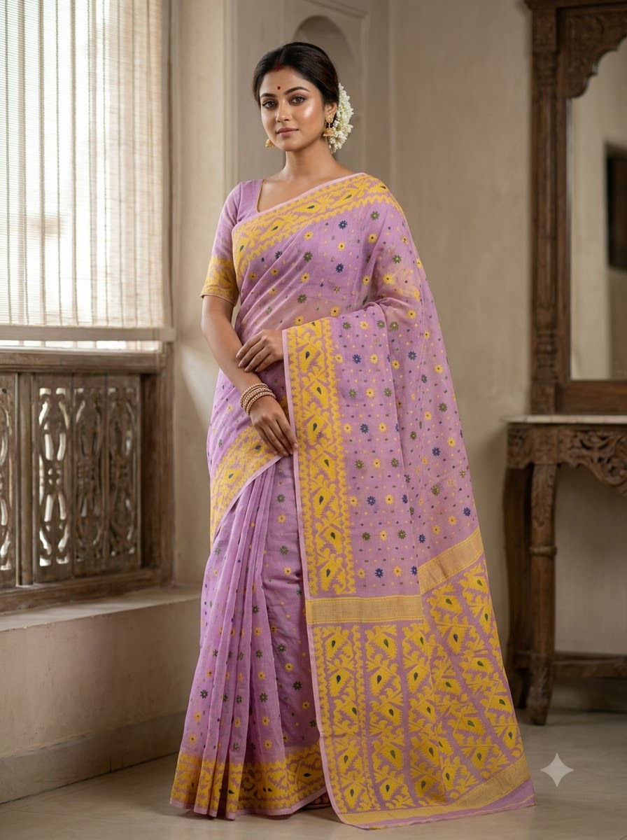Gouri’s Grace Jamdani Saree