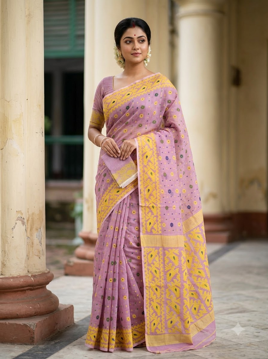 Gouri’s Grace Jamdani Saree