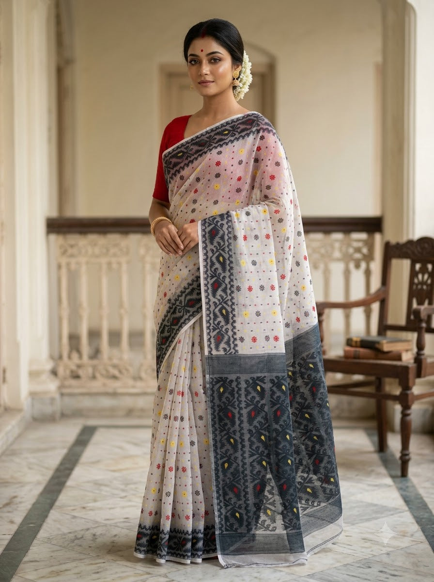 Gouri’s Grace Jamdani Saree