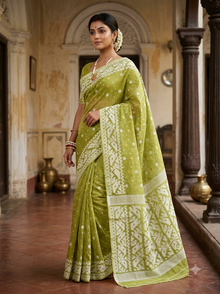 Gouri’s Grace Jamdani Saree