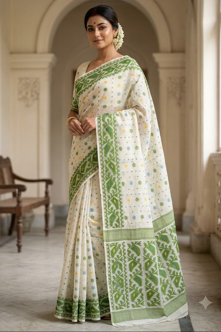 Gouri’s Grace Jamdani Saree