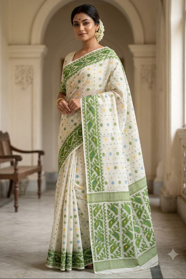 Gouri’s Grace Jamdani Saree