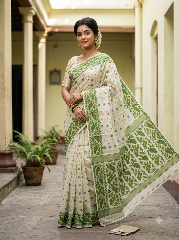 Gouri’s Grace Jamdani Saree