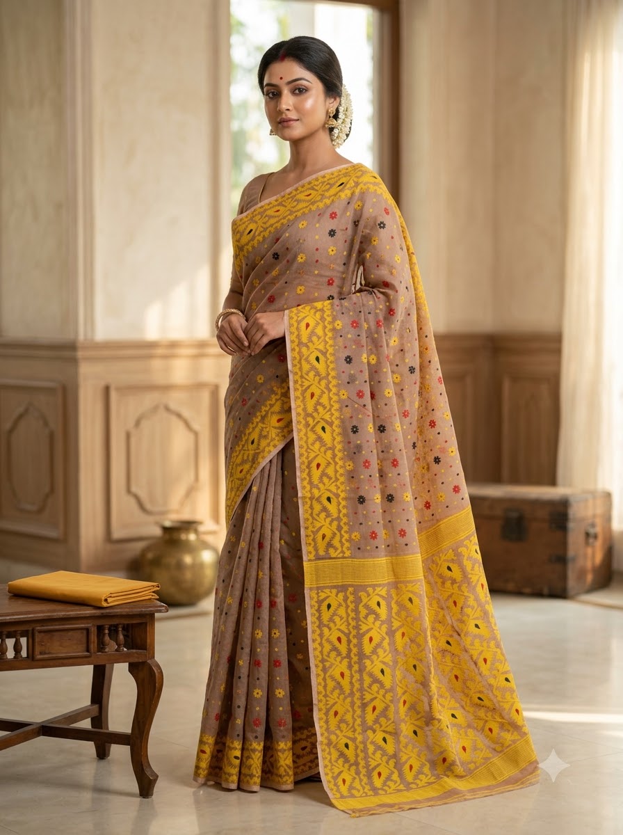 Gouri’s Grace Jamdani Saree