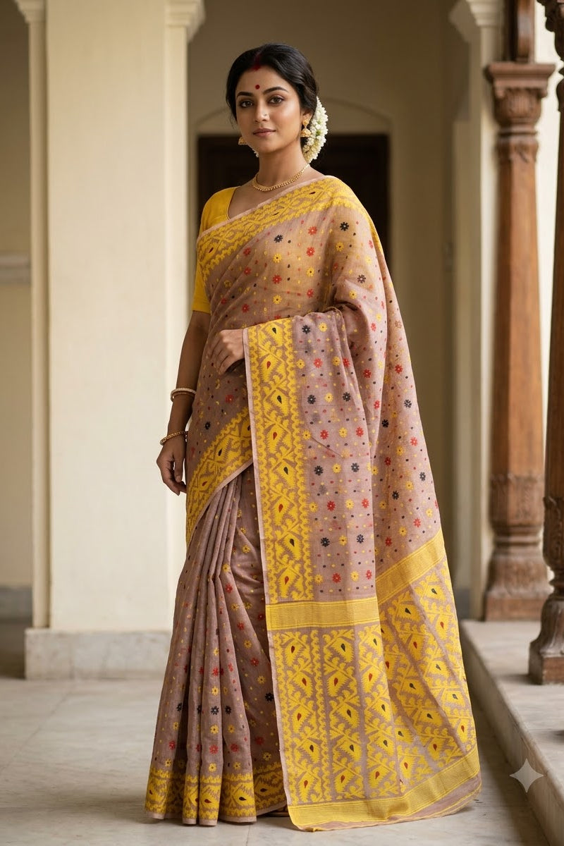 Gouri’s Grace Jamdani Saree