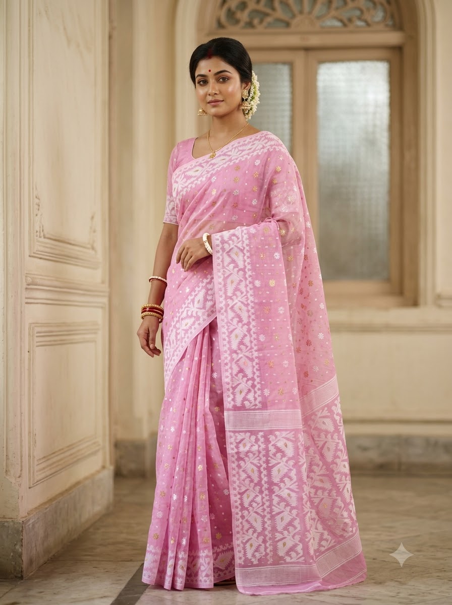 Gouri’s Grace Jamdani Saree