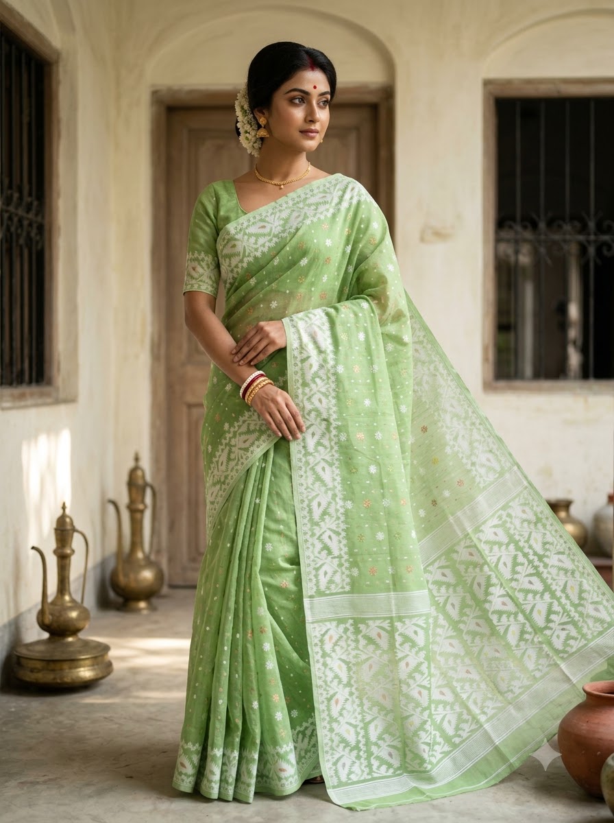 Gouri’s Grace Jamdani Saree