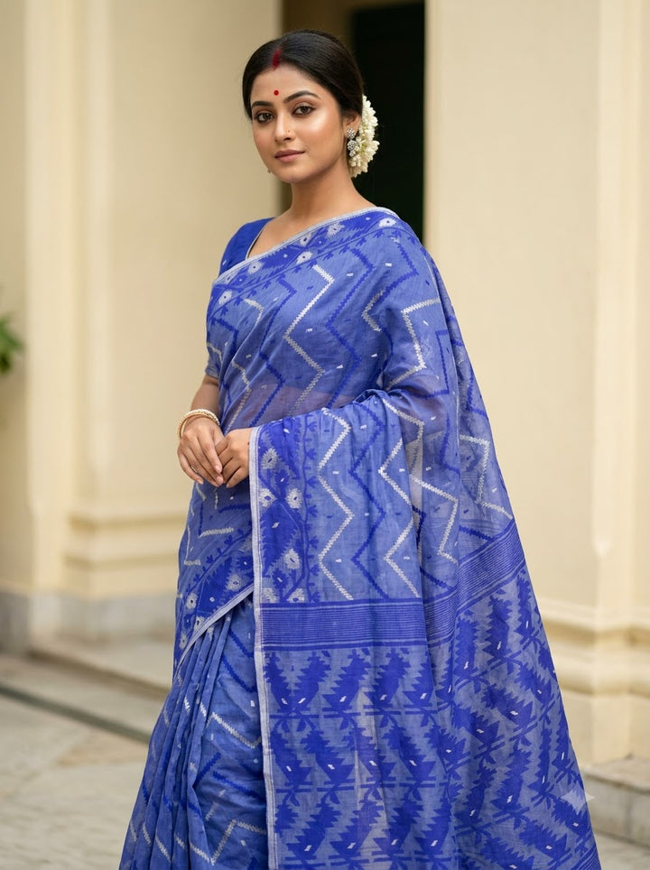 Roddur Rekha – Rays Of Sunlight Jamdani Saree
