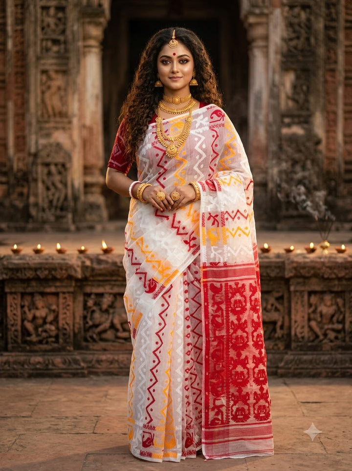 Basundhara Dhakai Jamdani Saree