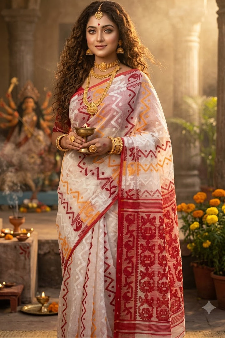 Basundhara Dhakai Jamdani Saree