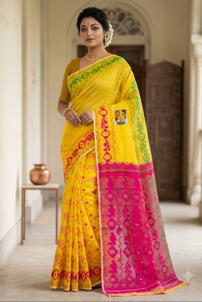 Balaka Premium Ganga Jamuna Jamdani Saree