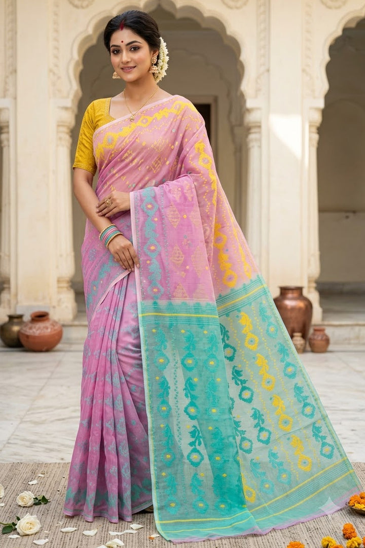 Balaka Premium Ganga Jamuna Jamdani Saree
