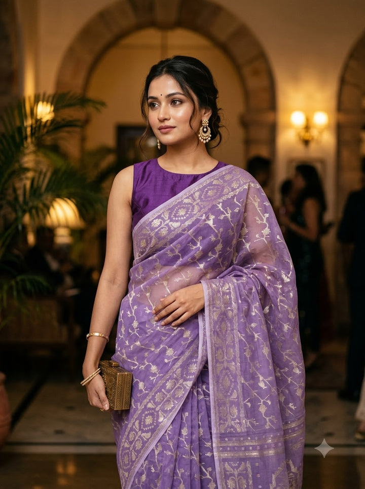 Megher Gaan Jamdani Saree