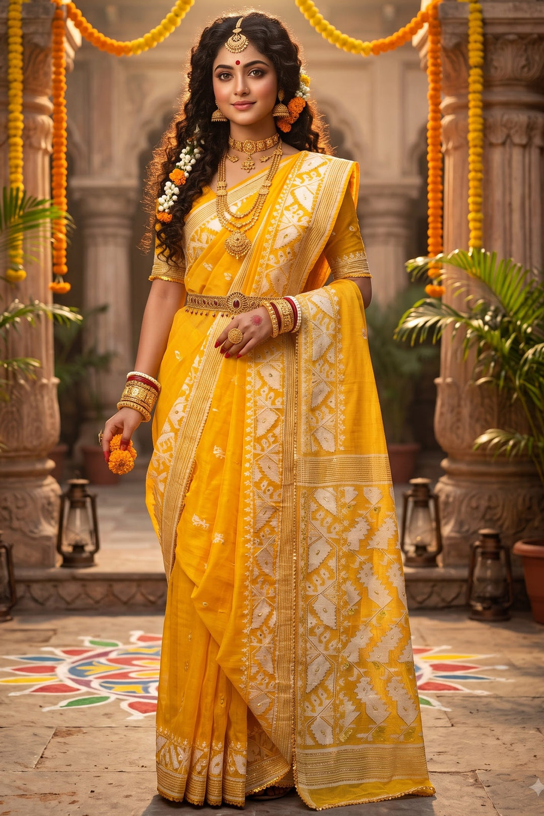 Sonar Alo  Katdana Jamdani Saree