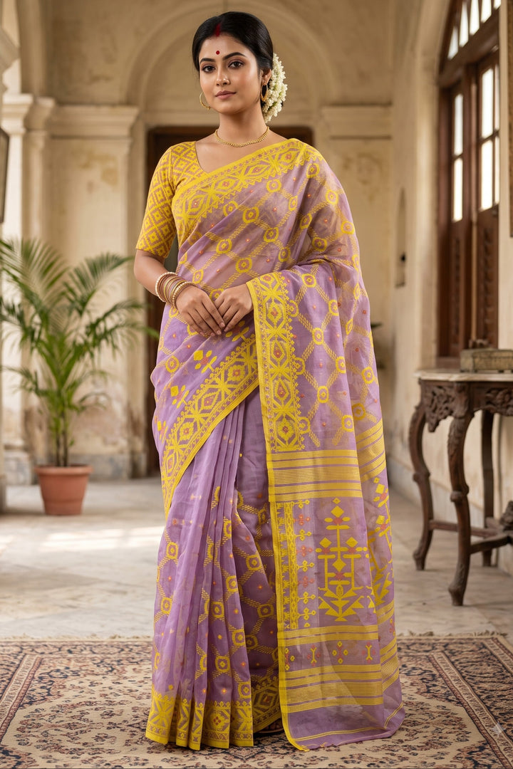 Pujar Shaj Bengal Jamdani Saree