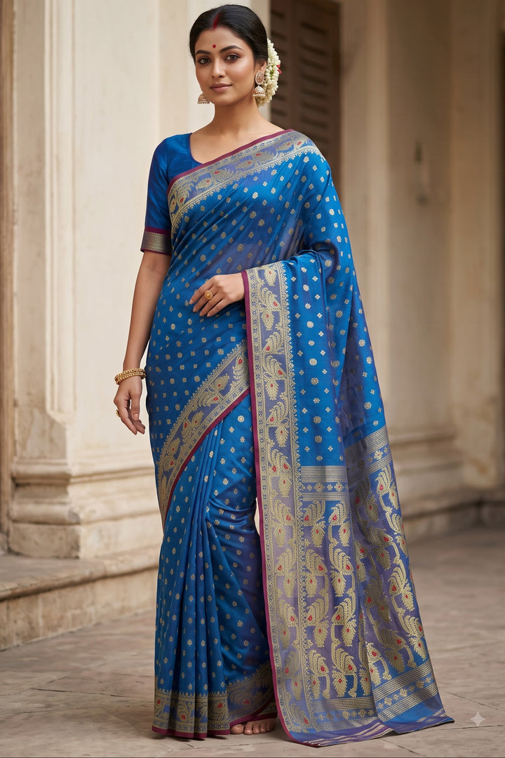 Sharod Shondhya Jamdani Saree
