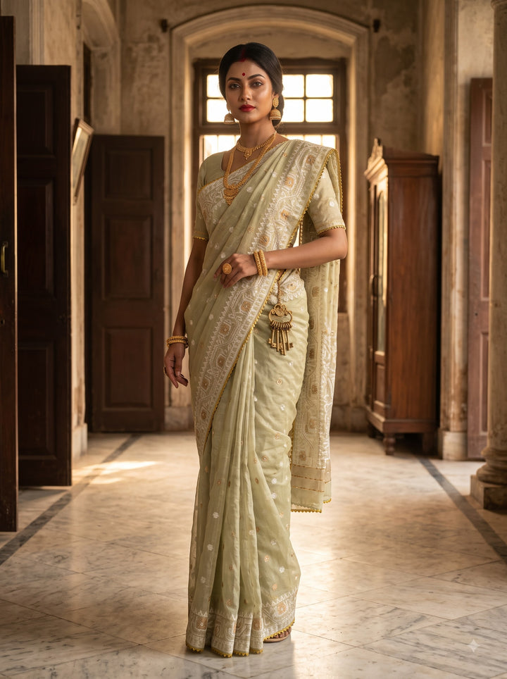Sonar Alo  Katdana Jamdani Saree