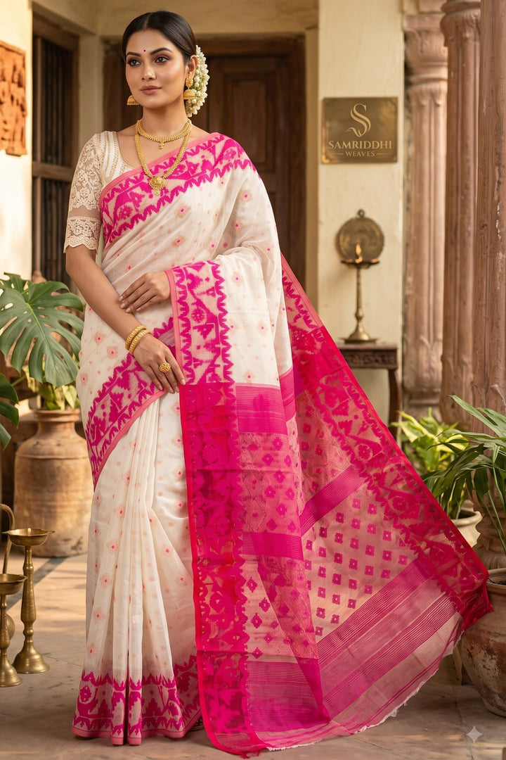 Madhabilata Jamdani Saree
