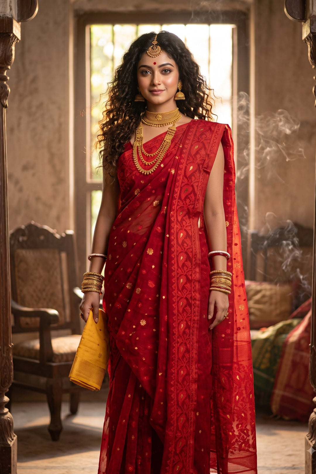 Gouri’s Grace Jamdani Saree