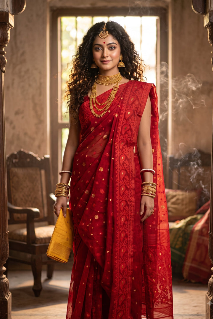 Gouri’s Grace Jamdani Saree