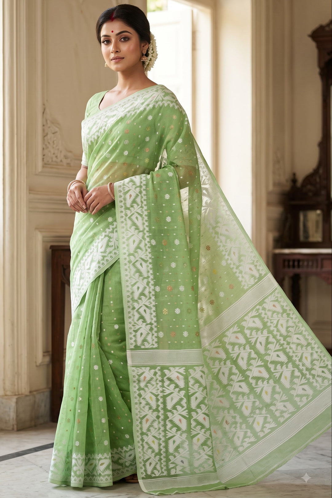 Gouri’s Grace Jamdani Saree