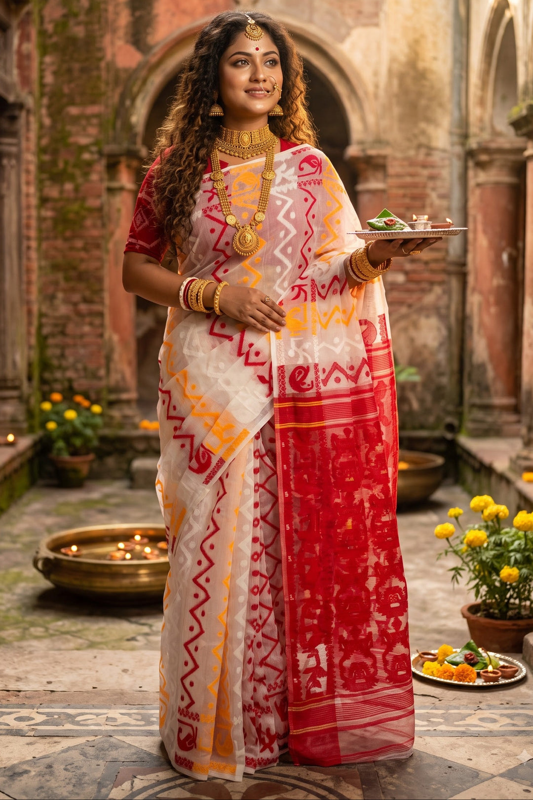 Basundhara Dhakai Jamdani Saree