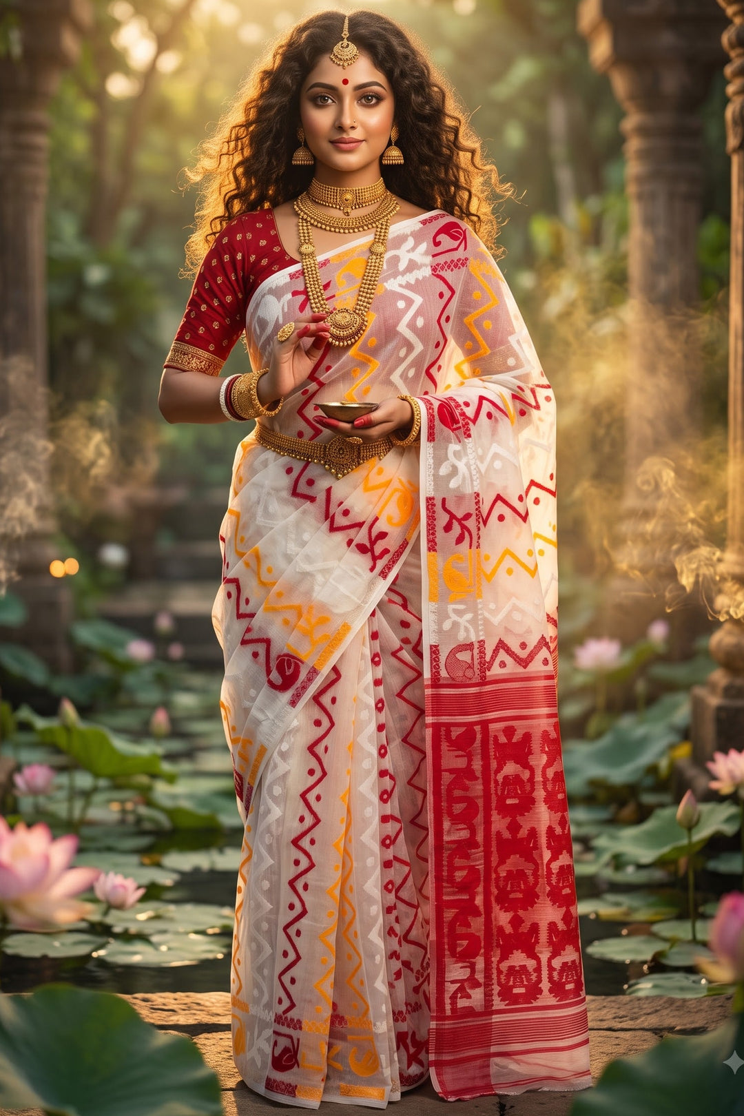Basundhara Dhakai Jamdani Saree