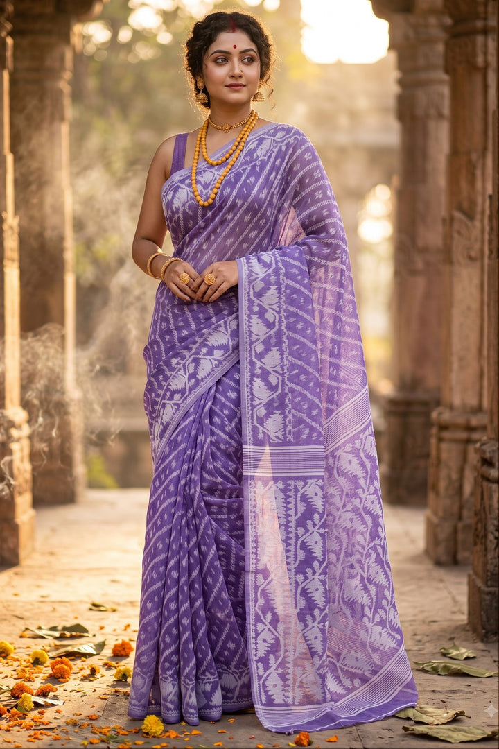 Bangaliyana Jamdani Saree